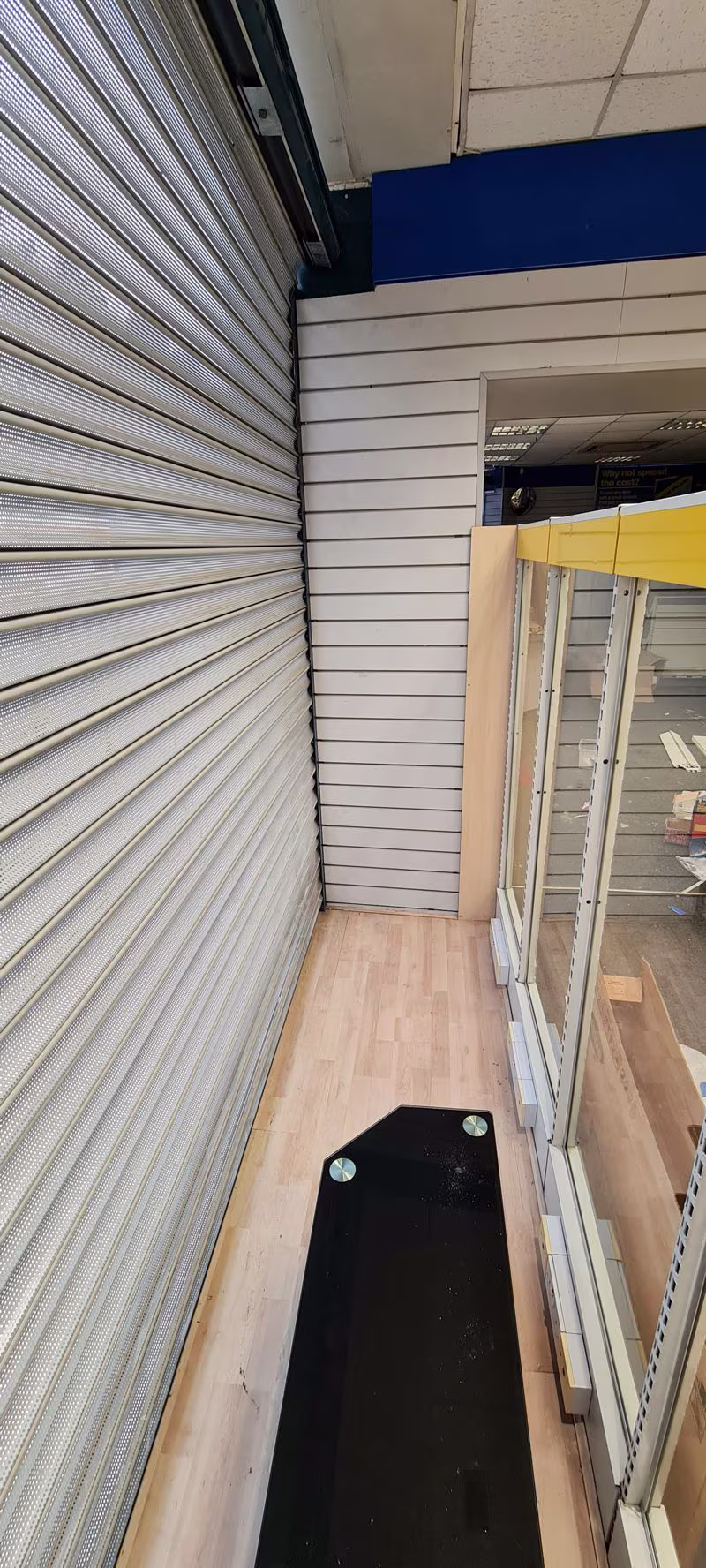 Shutters and Display Area